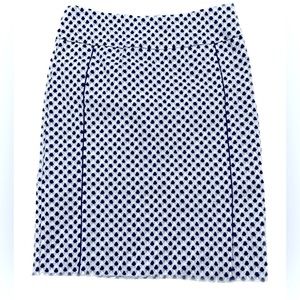 Margaret M pencil skirt dark navy/lace pattern XXL